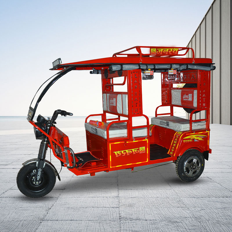 Red Passenger E Rickshaw